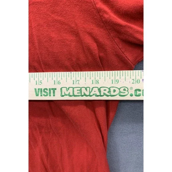 The Nike Tee Graphic T-Shirt Men's Size Medium Red Logo JUST DO IT Crew Neck - Picture 6 of 10